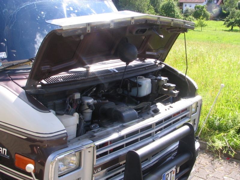 Teilansicht Motor Beifahrerseite