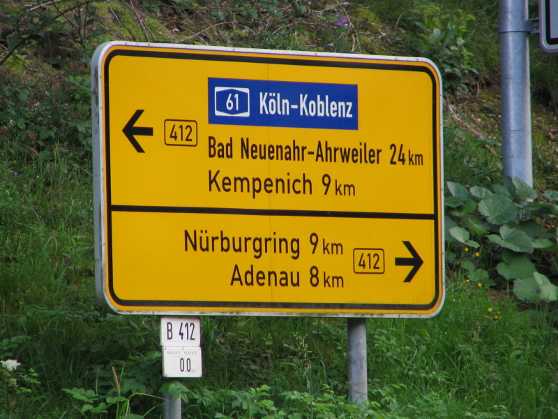 Nicht mehr weit bis zum Nürburgring