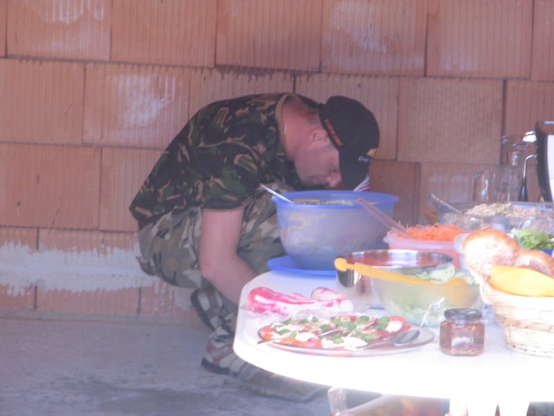 Markus beim vorbereiten