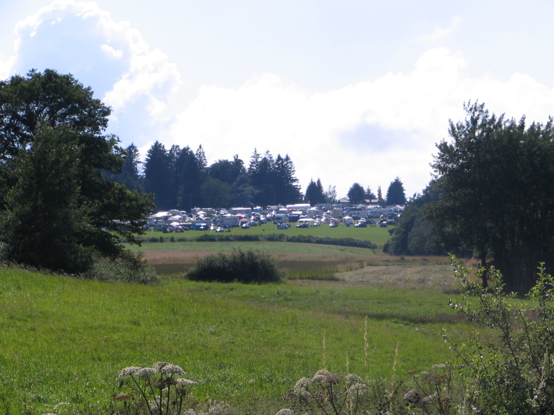 Einer der Zeltplätze direkt am Nürburgring