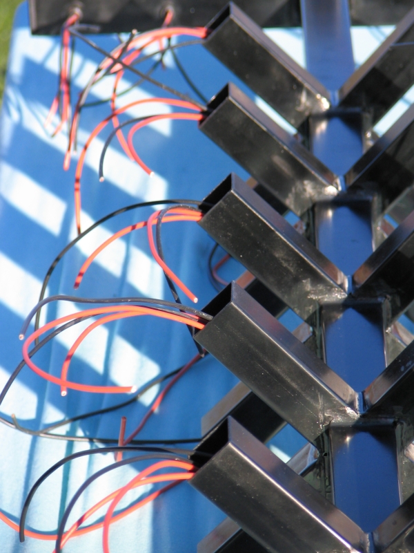 Verkabelungsarbeiten abgeschlossen linke Seite