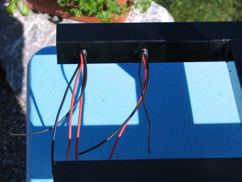 Beginn der Verkabelungsarbeiten